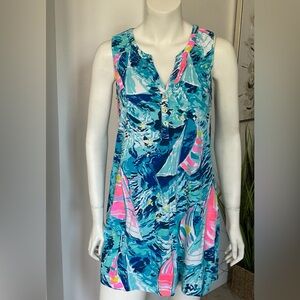 Lilly Pulitzer Blue and Pink Mini Dress